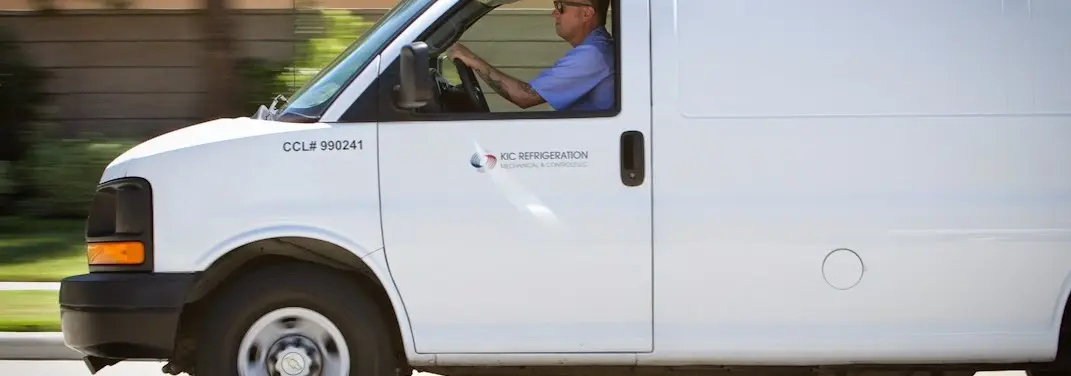 KIC Refrigeration service vehicle serving Socorro area